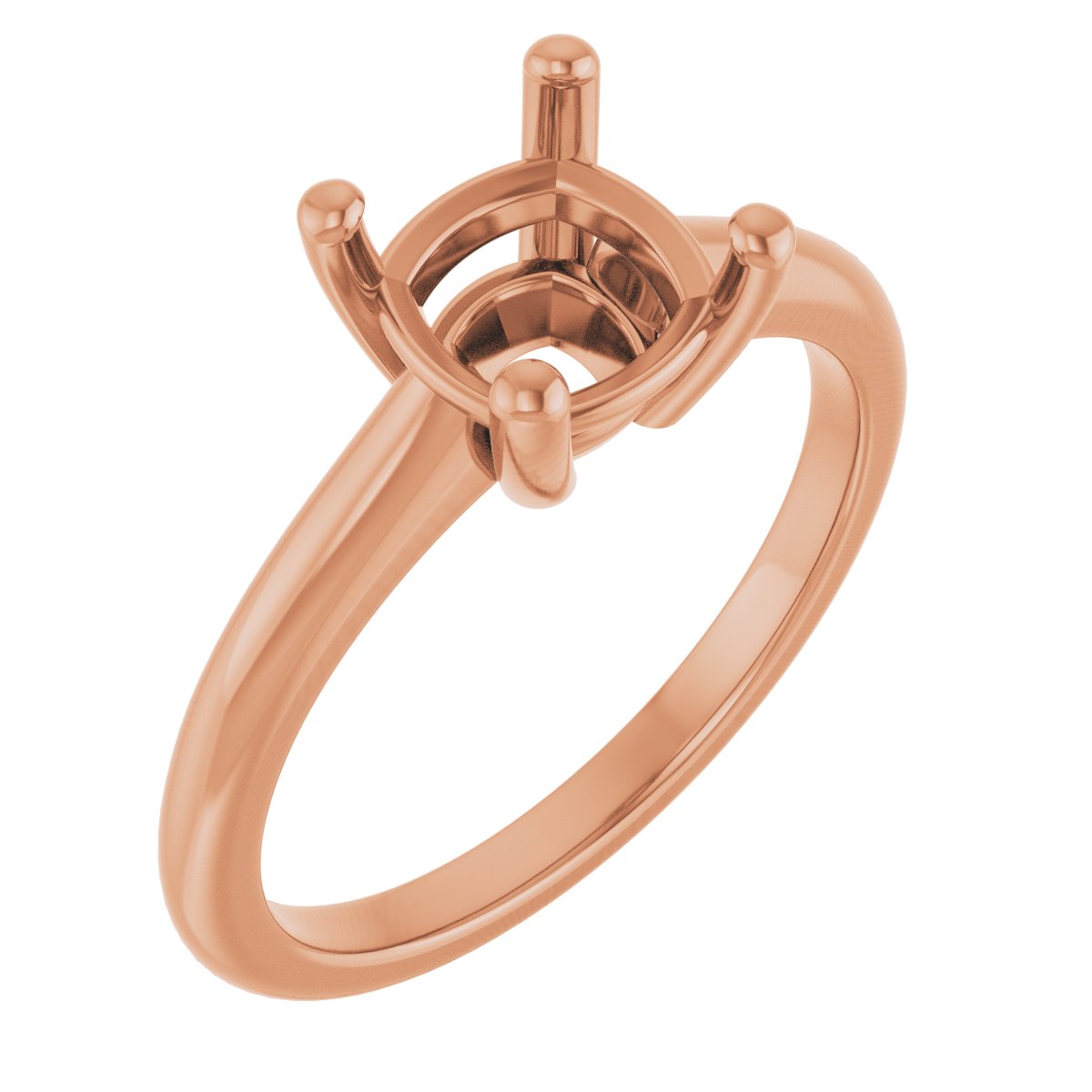 V-End Prong Engagement Ring