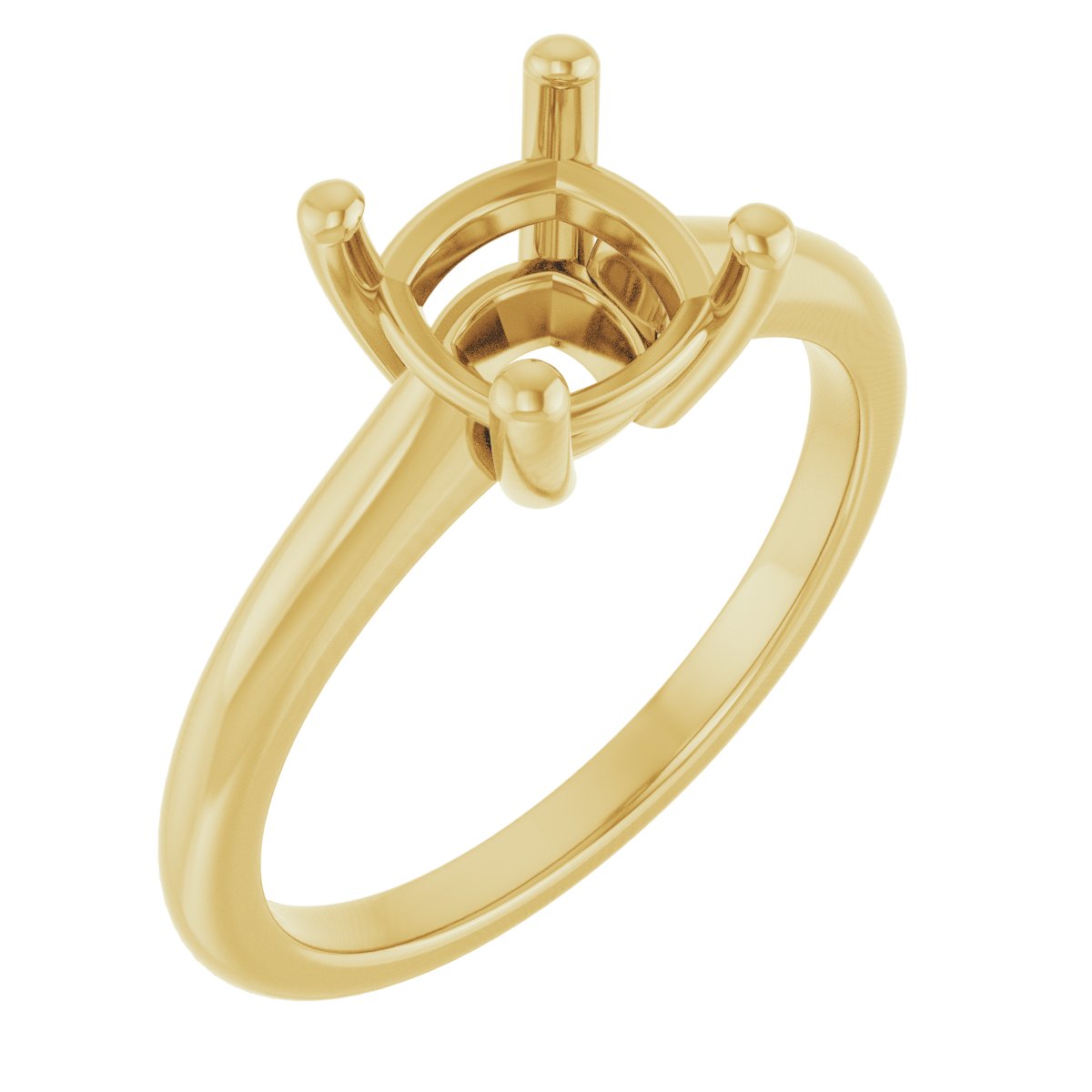 V-End Prong Engagement Ring