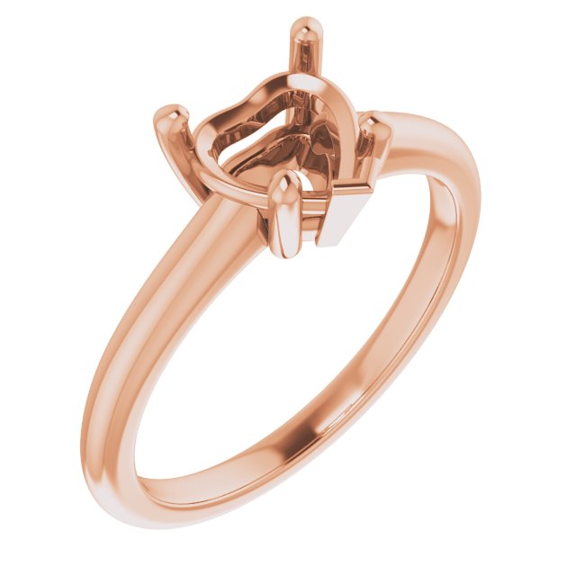 V-End Prong Engagement Ring