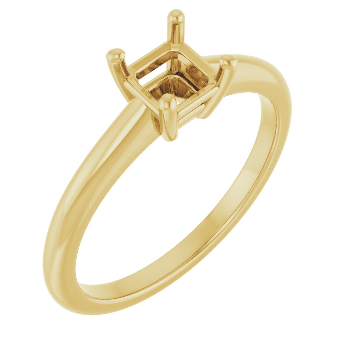 V-End Prong Engagement Ring