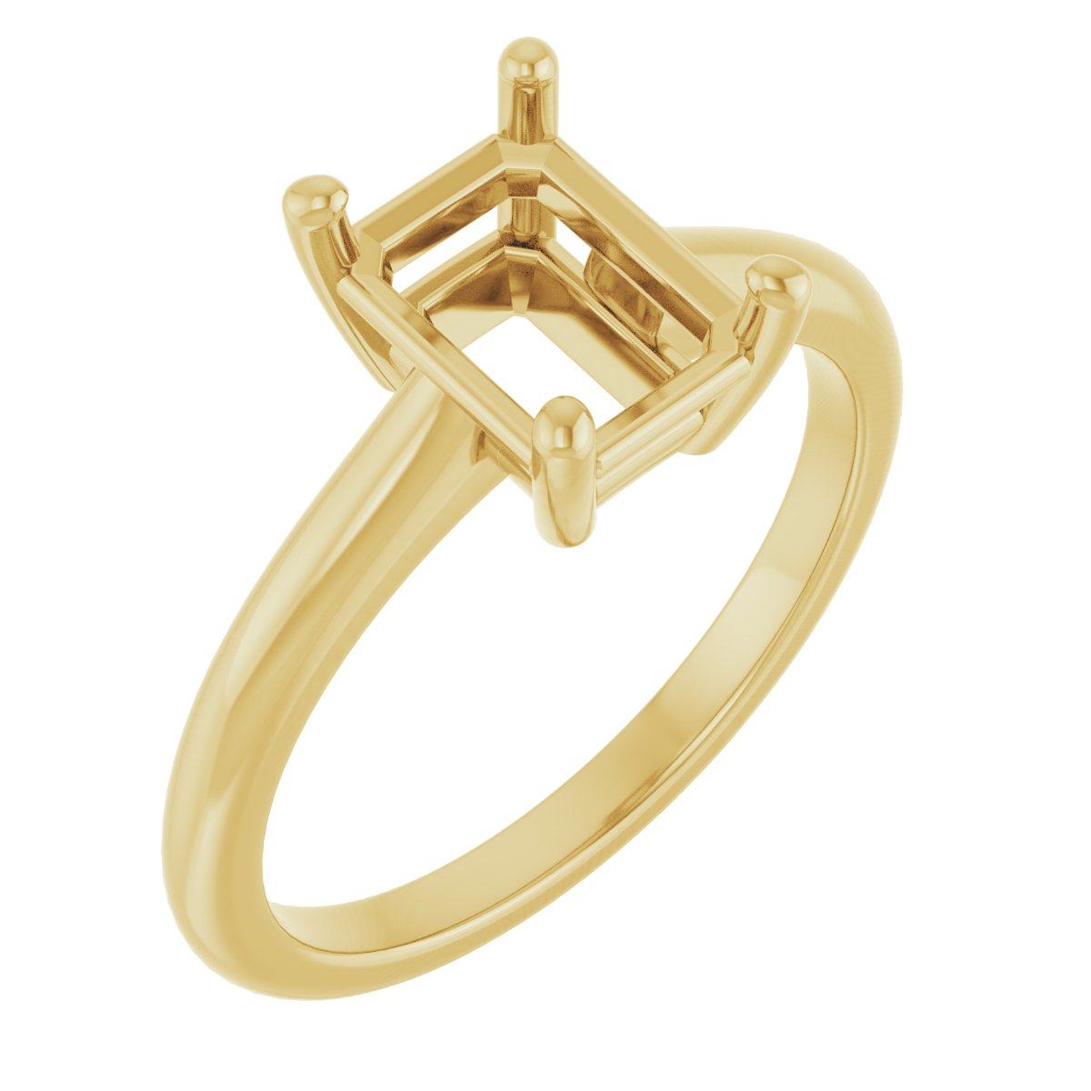 V-End Prong Engagement Ring