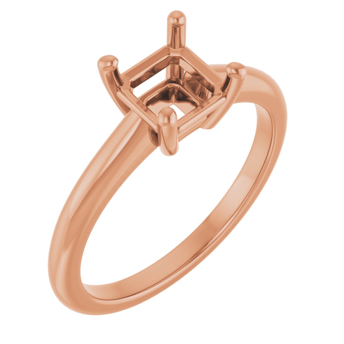 V-End Prong Engagement Ring