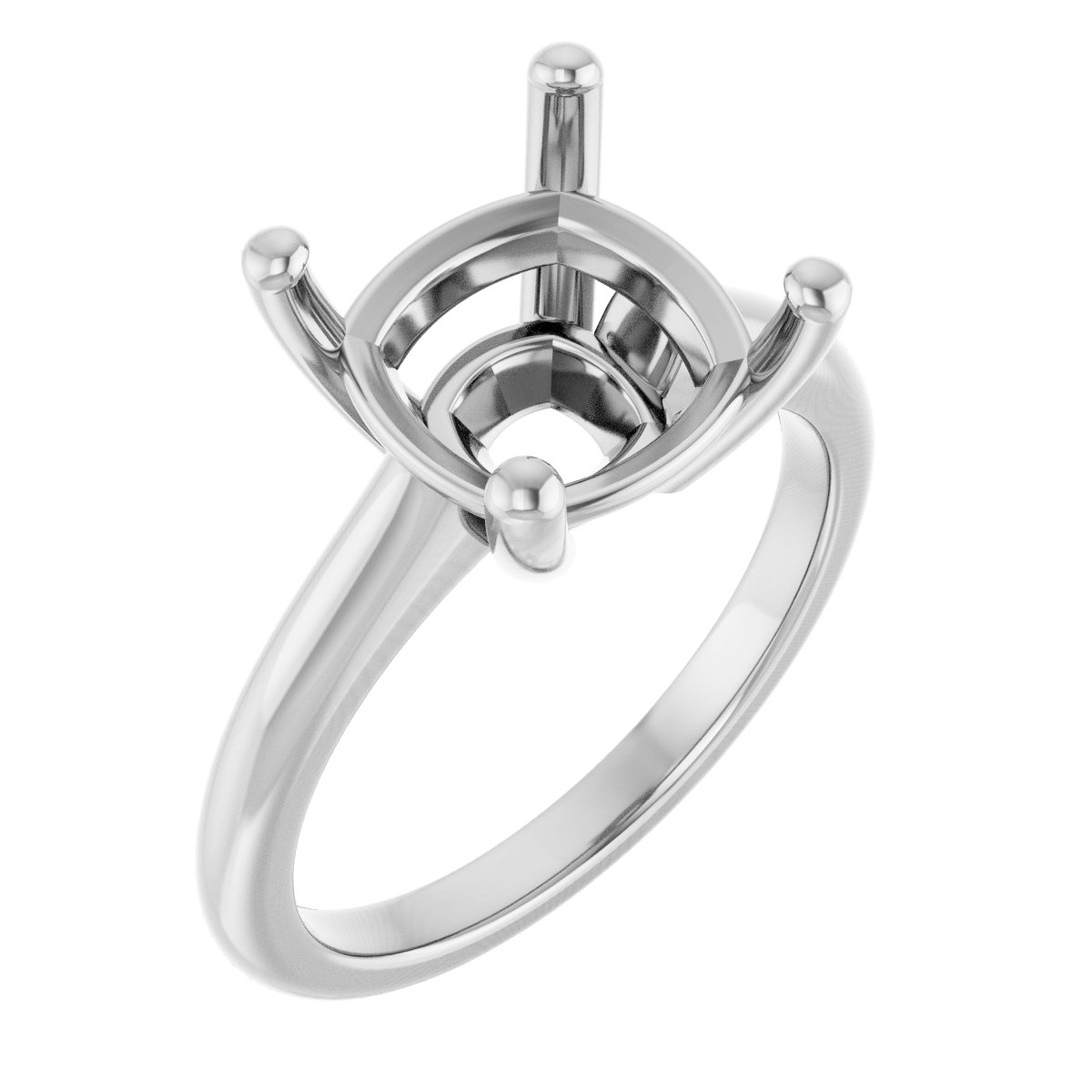 V-End Prong Engagement Ring