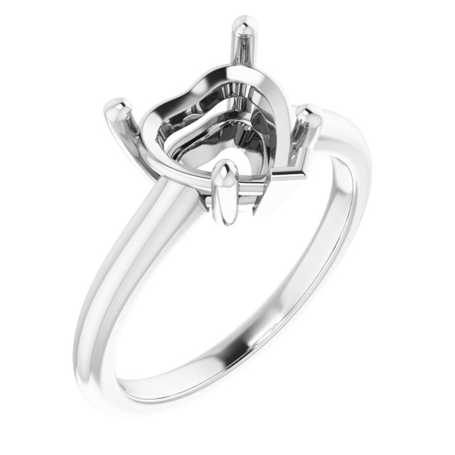 V-End Prong Engagement Ring