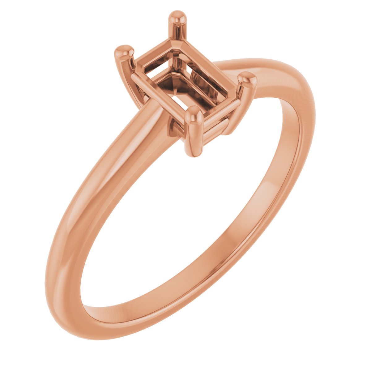 V-End Prong Engagement Ring