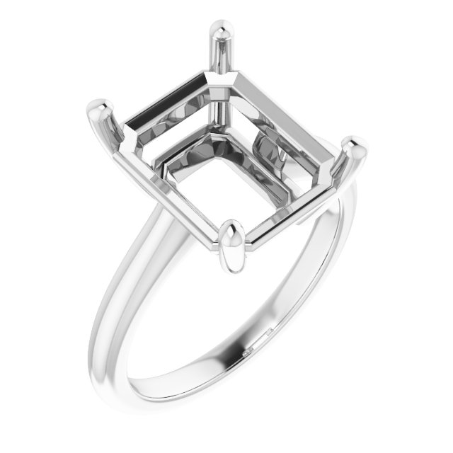 V-End Prong Engagement Ring