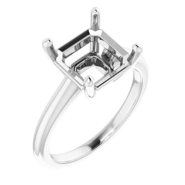 V-End Prong Engagement Ring