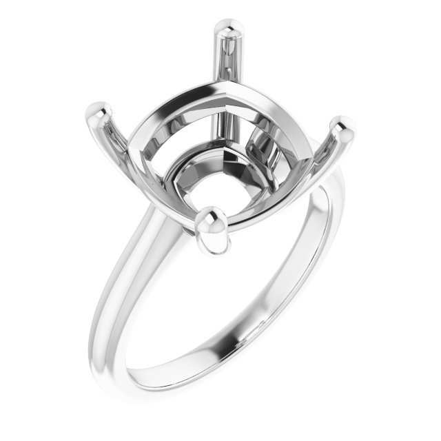 V-End Prong Engagement Ring