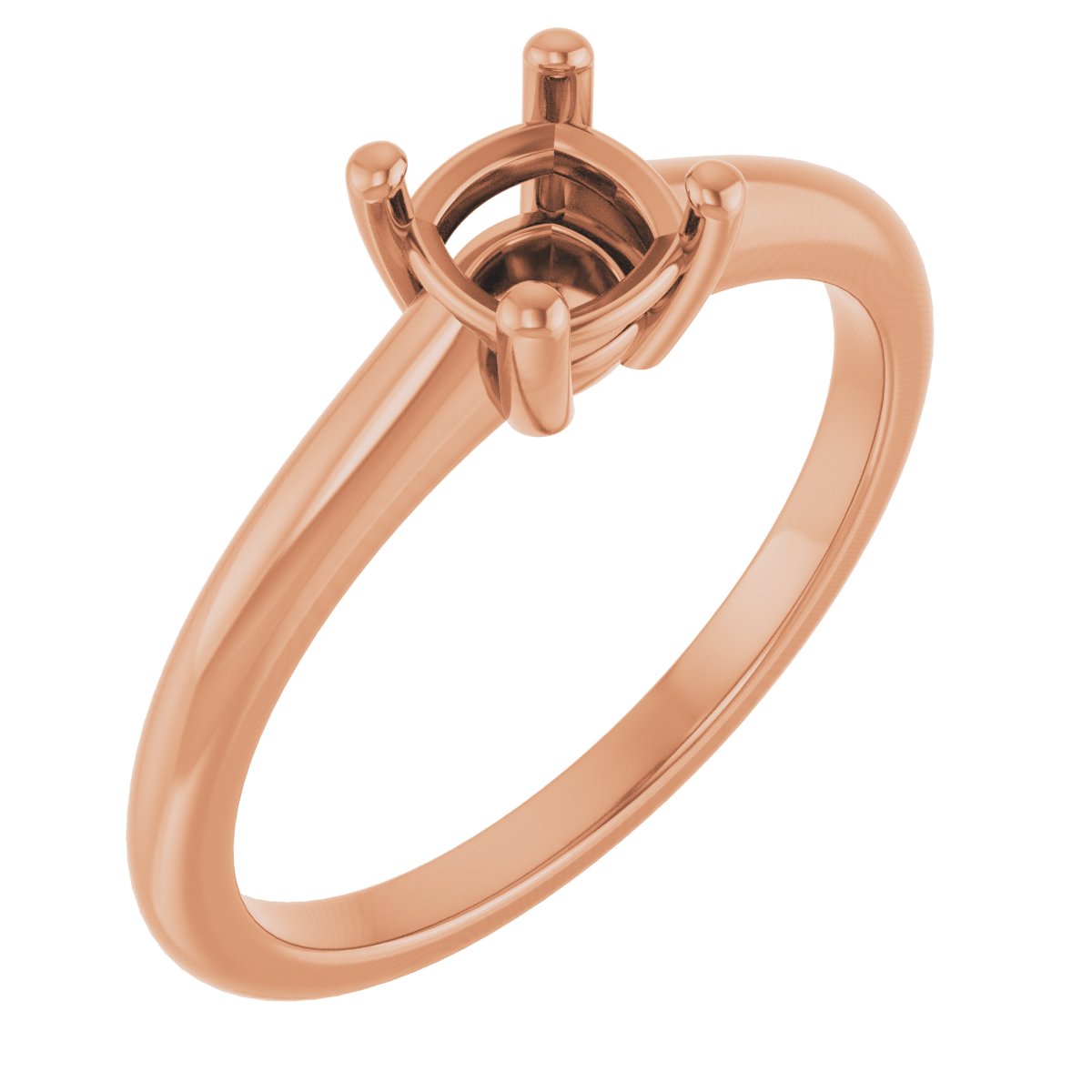 V-End Prong Engagement Ring