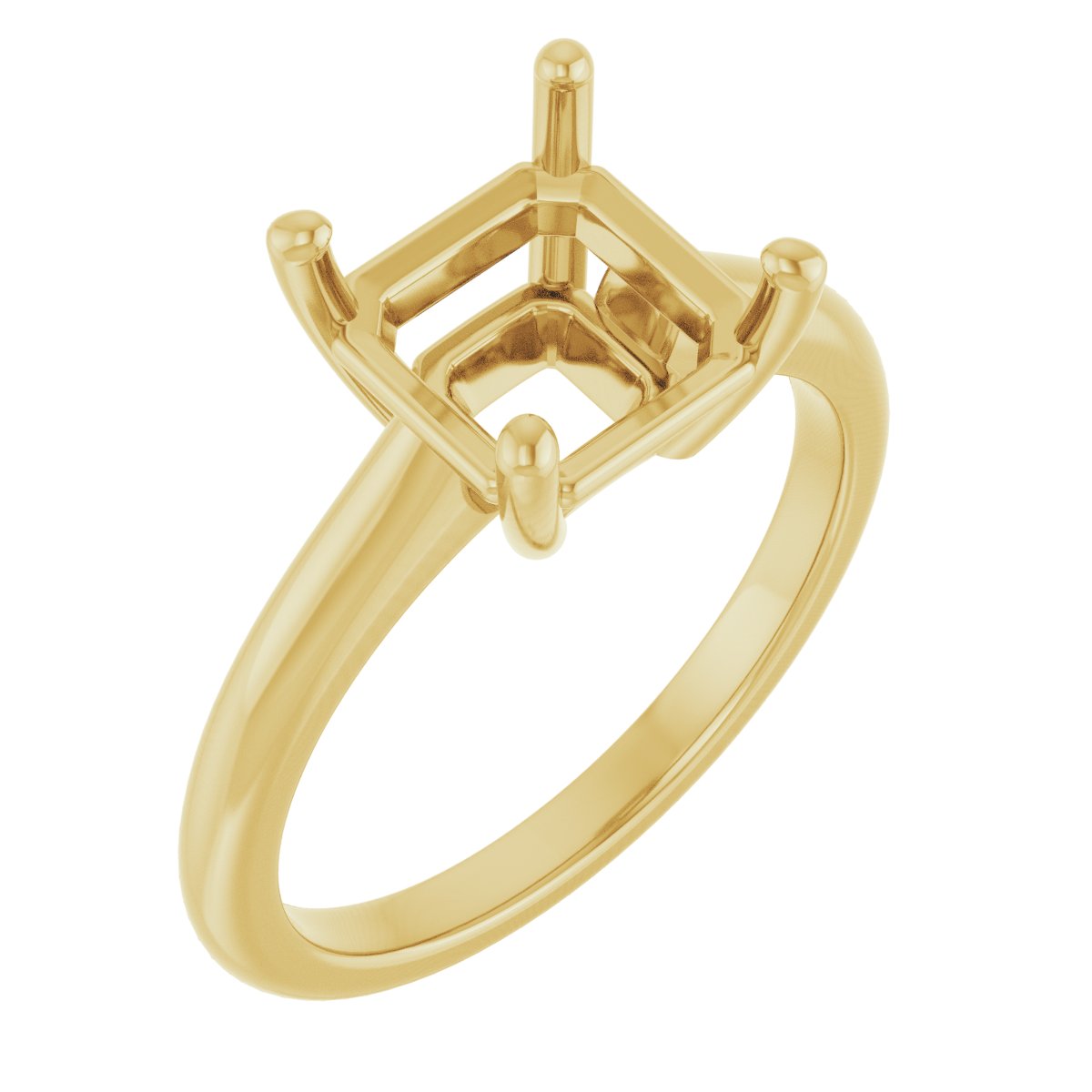 V-End Prong Engagement Ring
