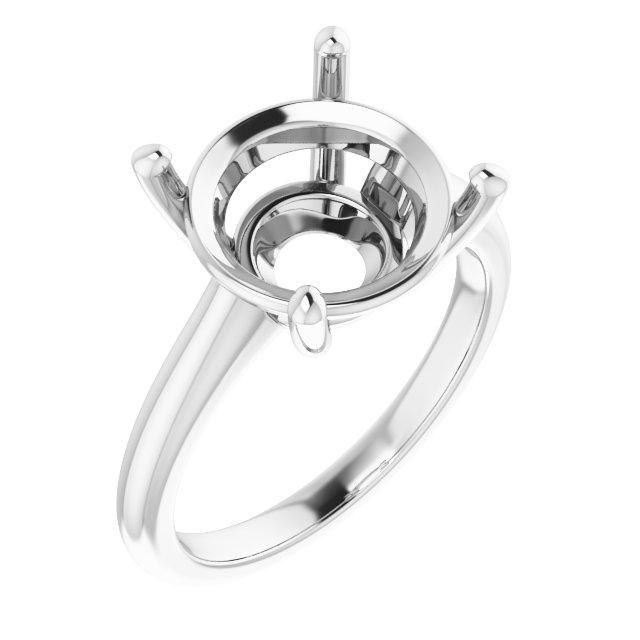 V-End Prong Engagement Ring