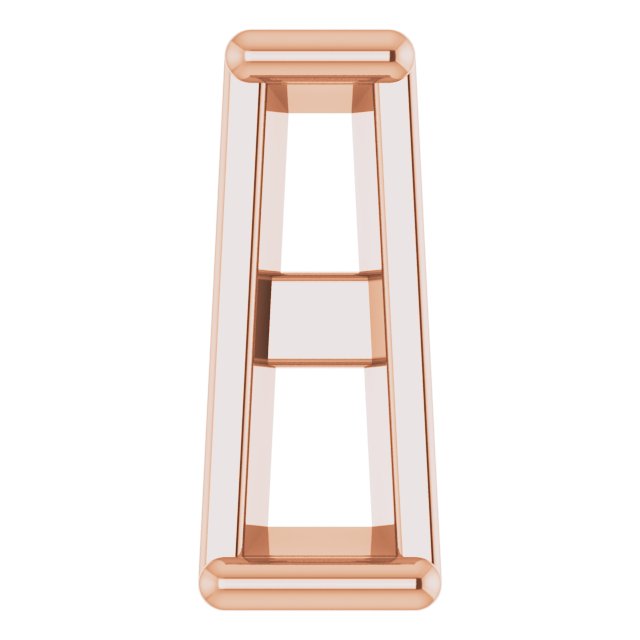 Tapered Baguette Earring Setting