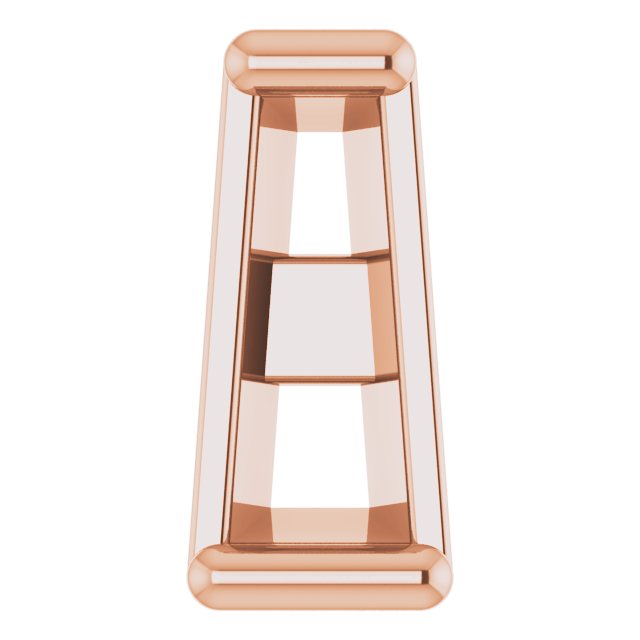 Tapered Baguette Earring Setting