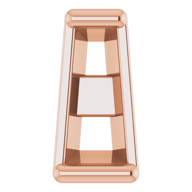 Tapered Baguette Earring Setting
