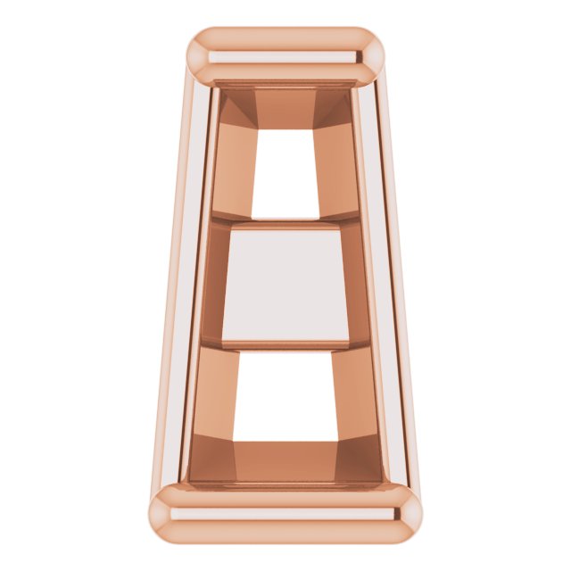 Tapered Baguette Earring Setting