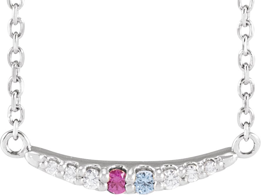 Family Bar Necklace or Center