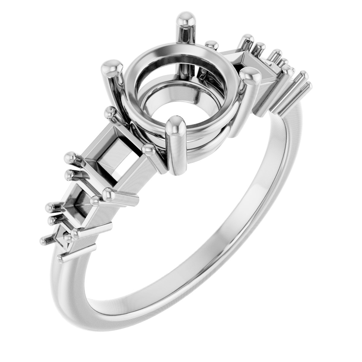 Accented Engagement Ring