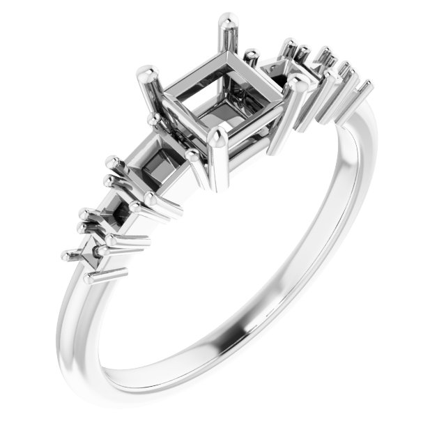 Accented Engagement Ring