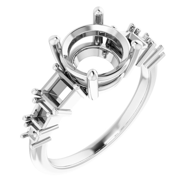 Accented Engagement Ring