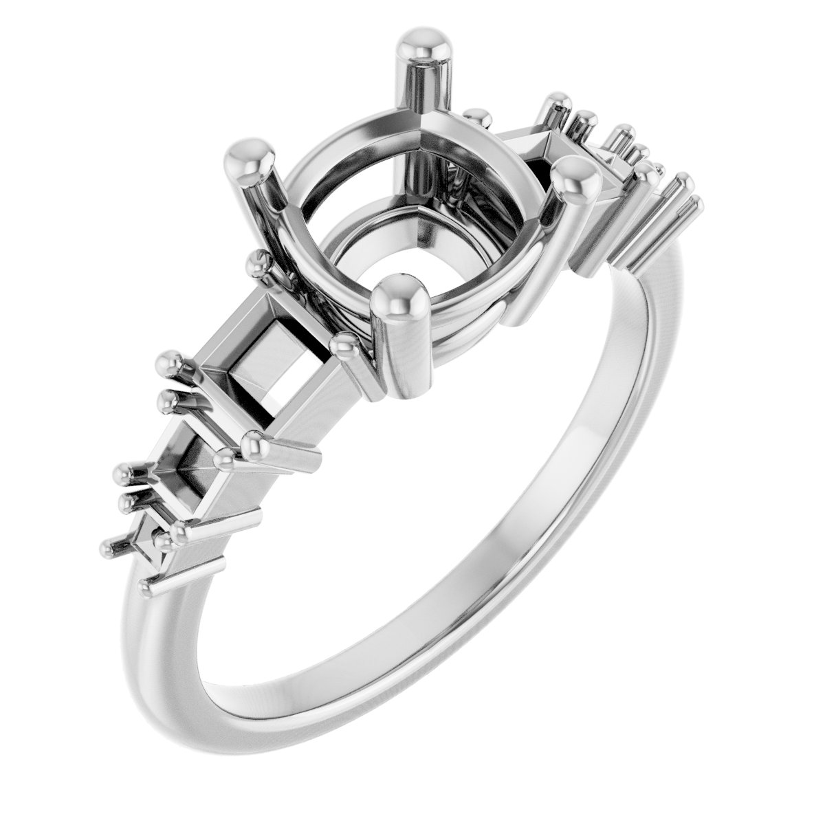 Accented Engagement Ring