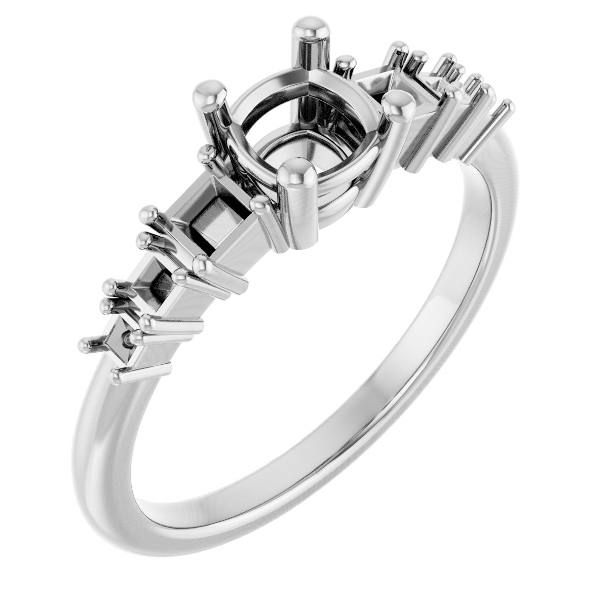 Accented Engagement Ring