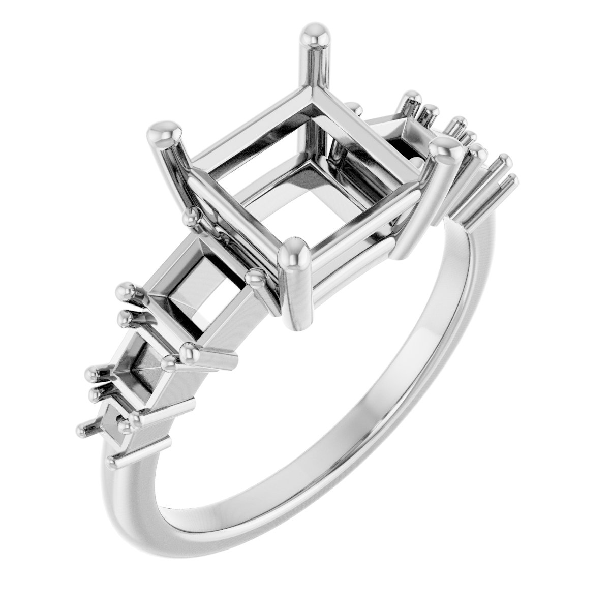 Accented Engagement Ring