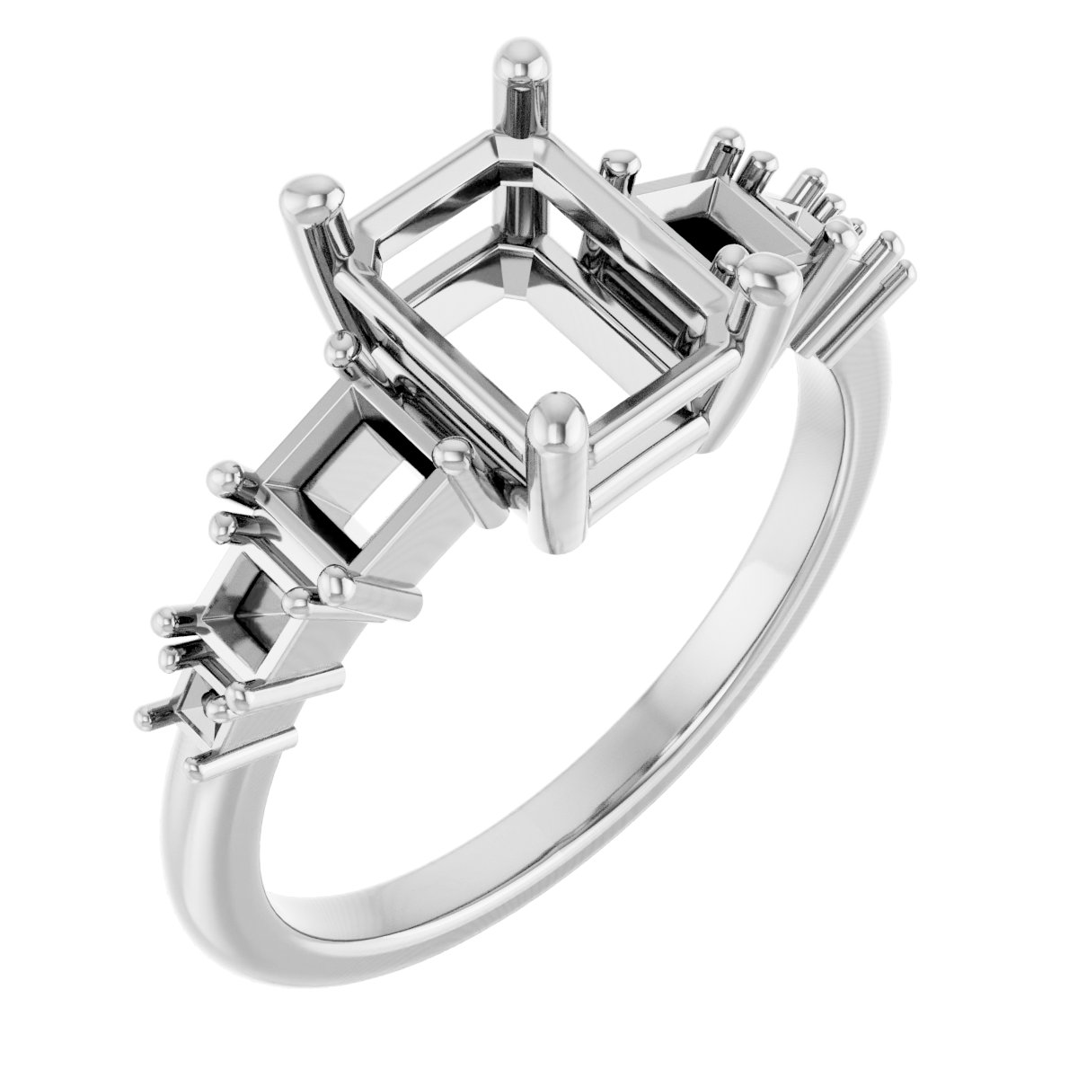 Accented Engagement Ring