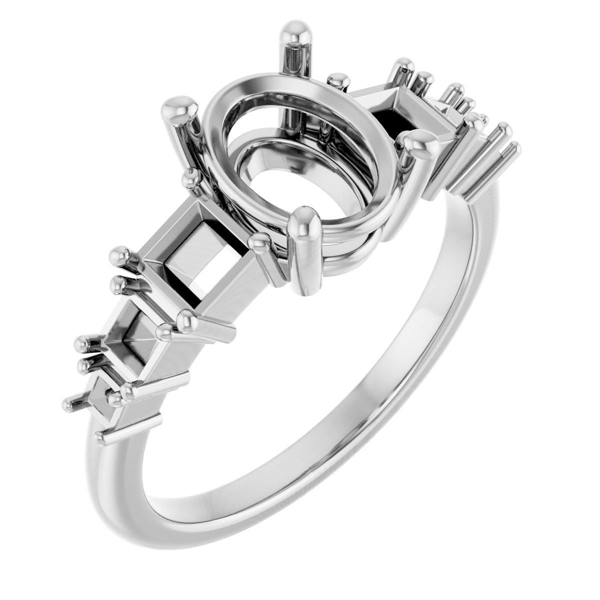 Accented Engagement Ring