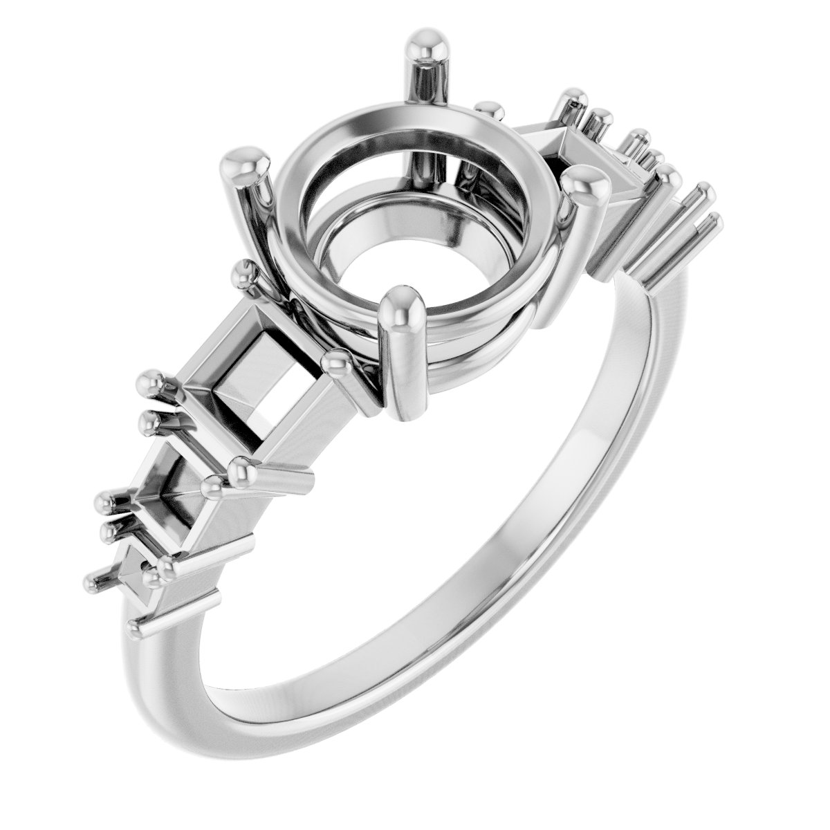 Accented Engagement Ring