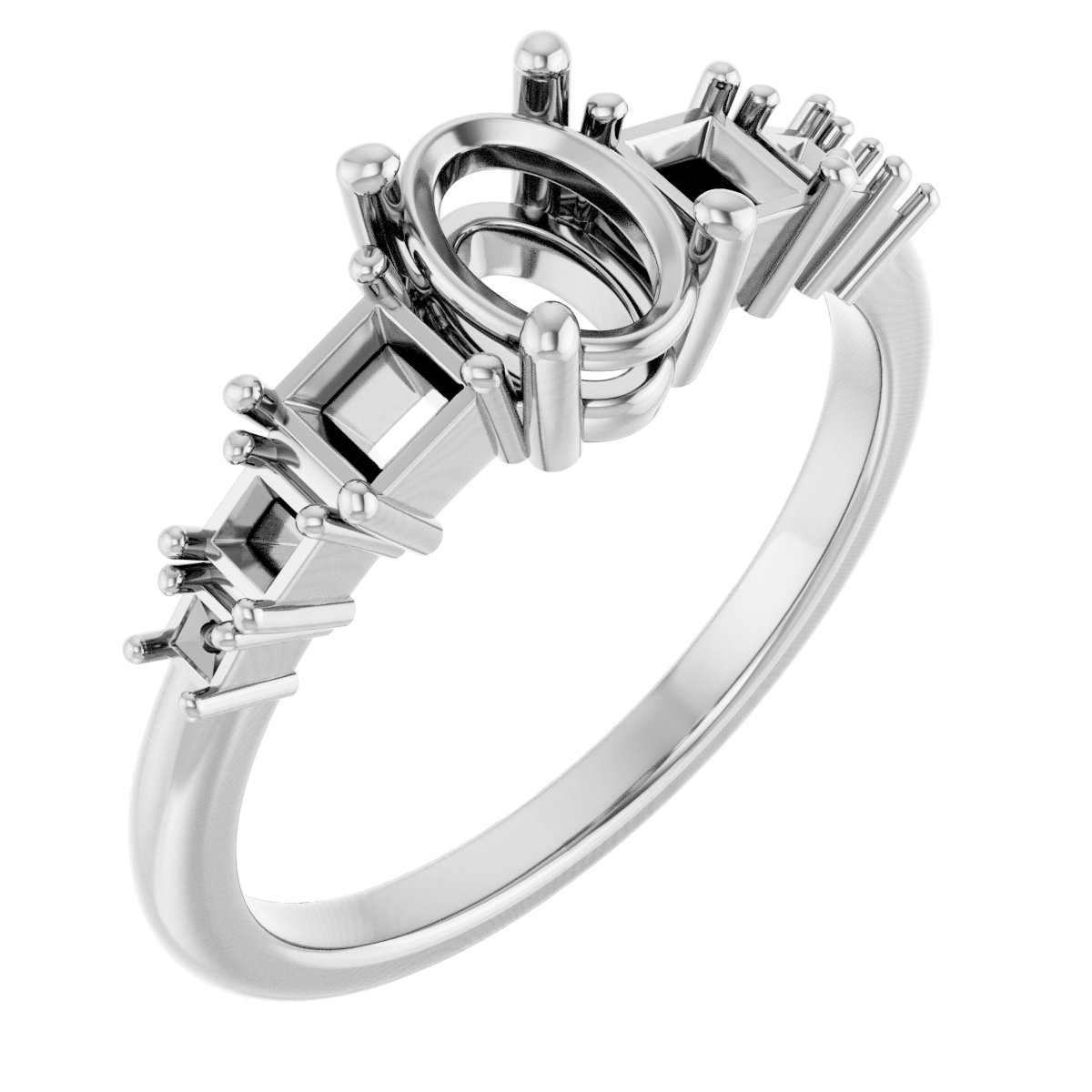 Accented Engagement Ring