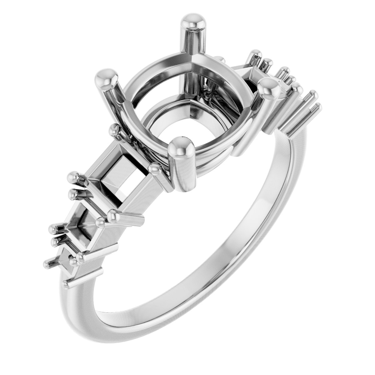 Accented Engagement Ring