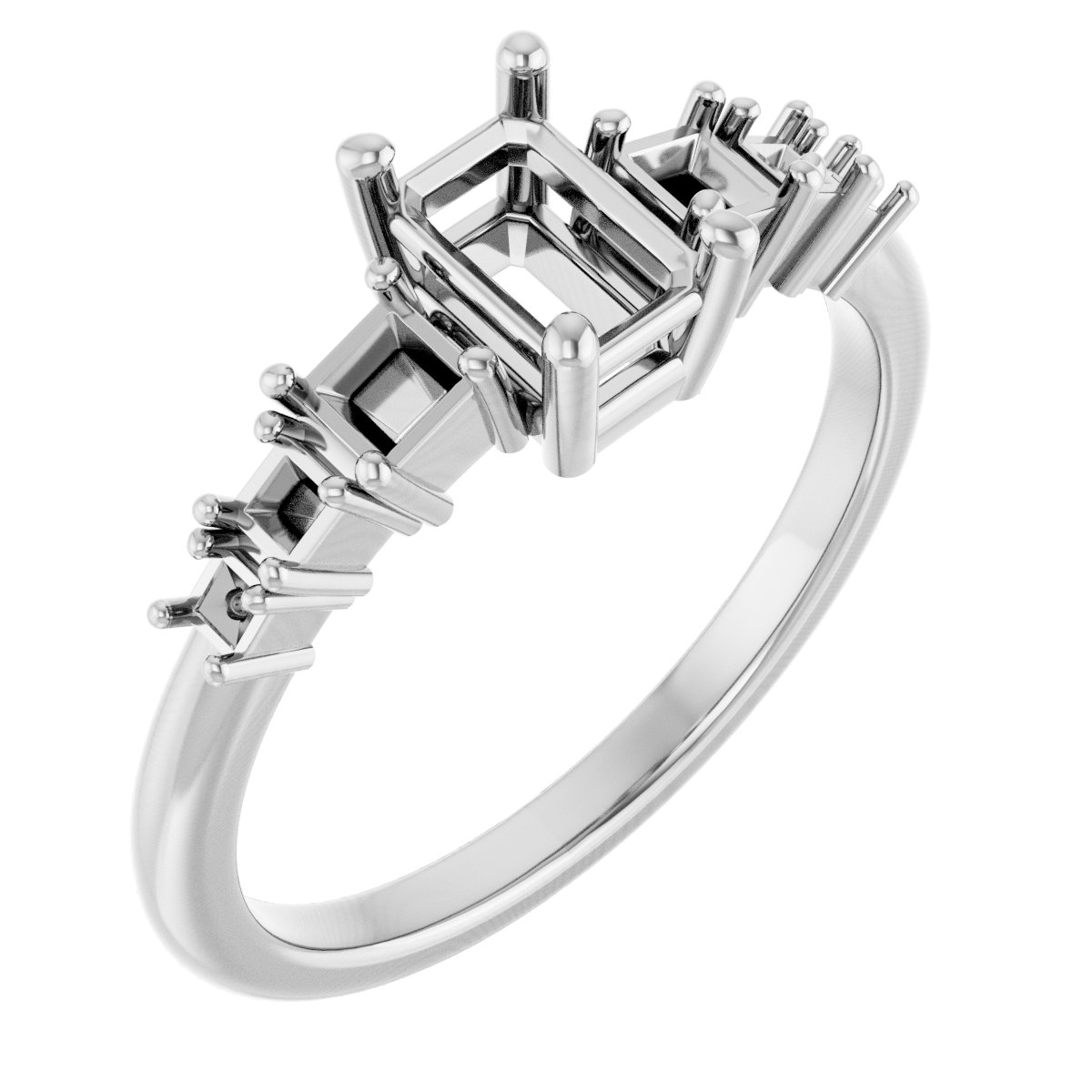 Accented Engagement Ring