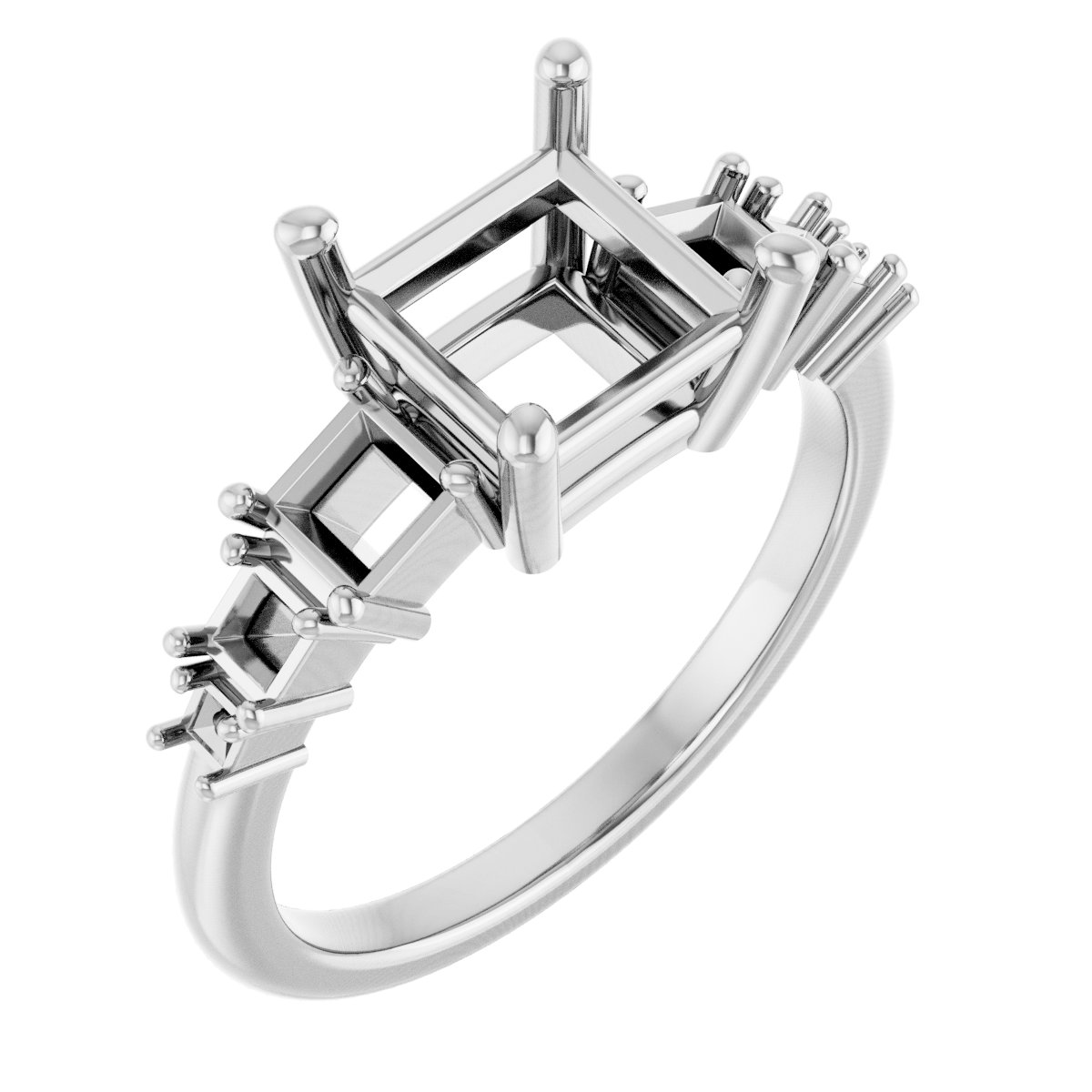 Accented Engagement Ring