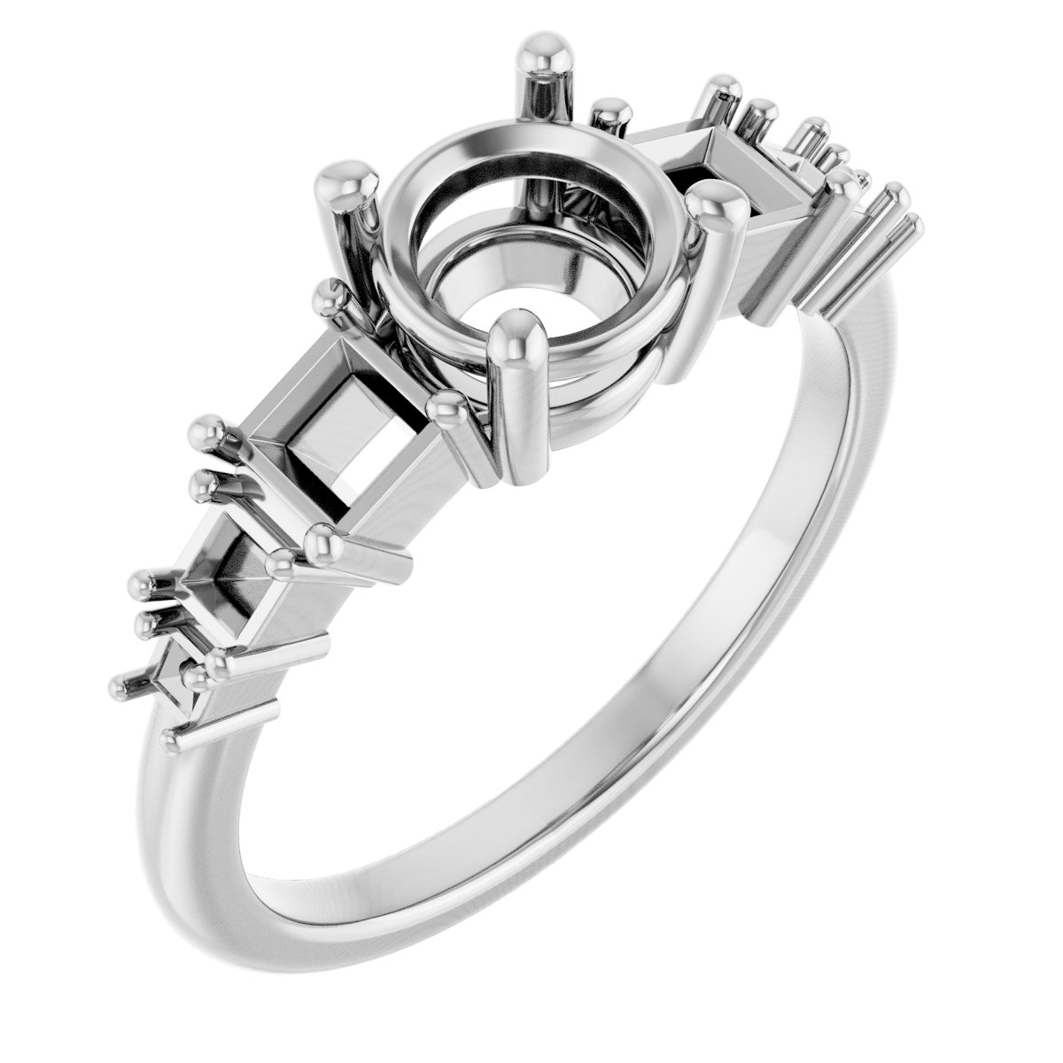 Accented Engagement Ring