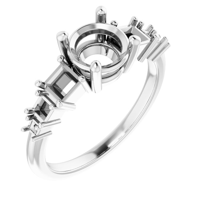 Accented Engagement Ring