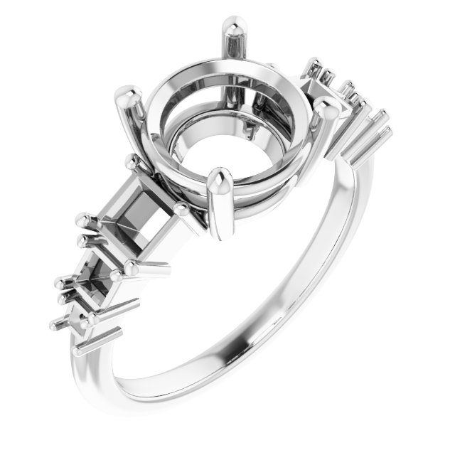 Accented Engagement Ring