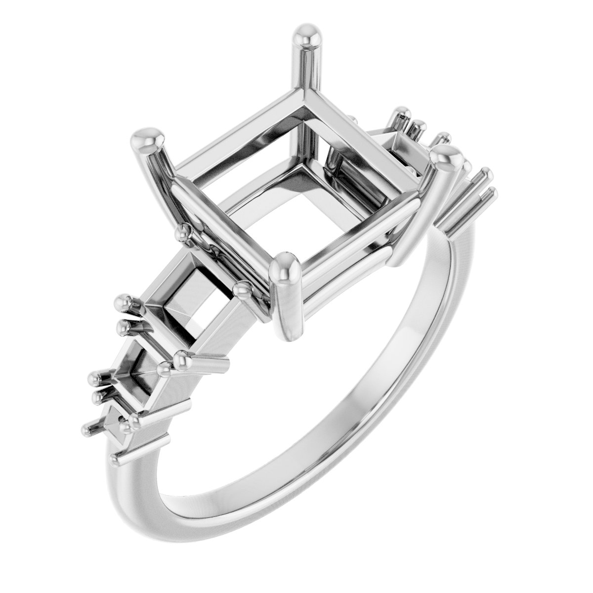 Accented Engagement Ring