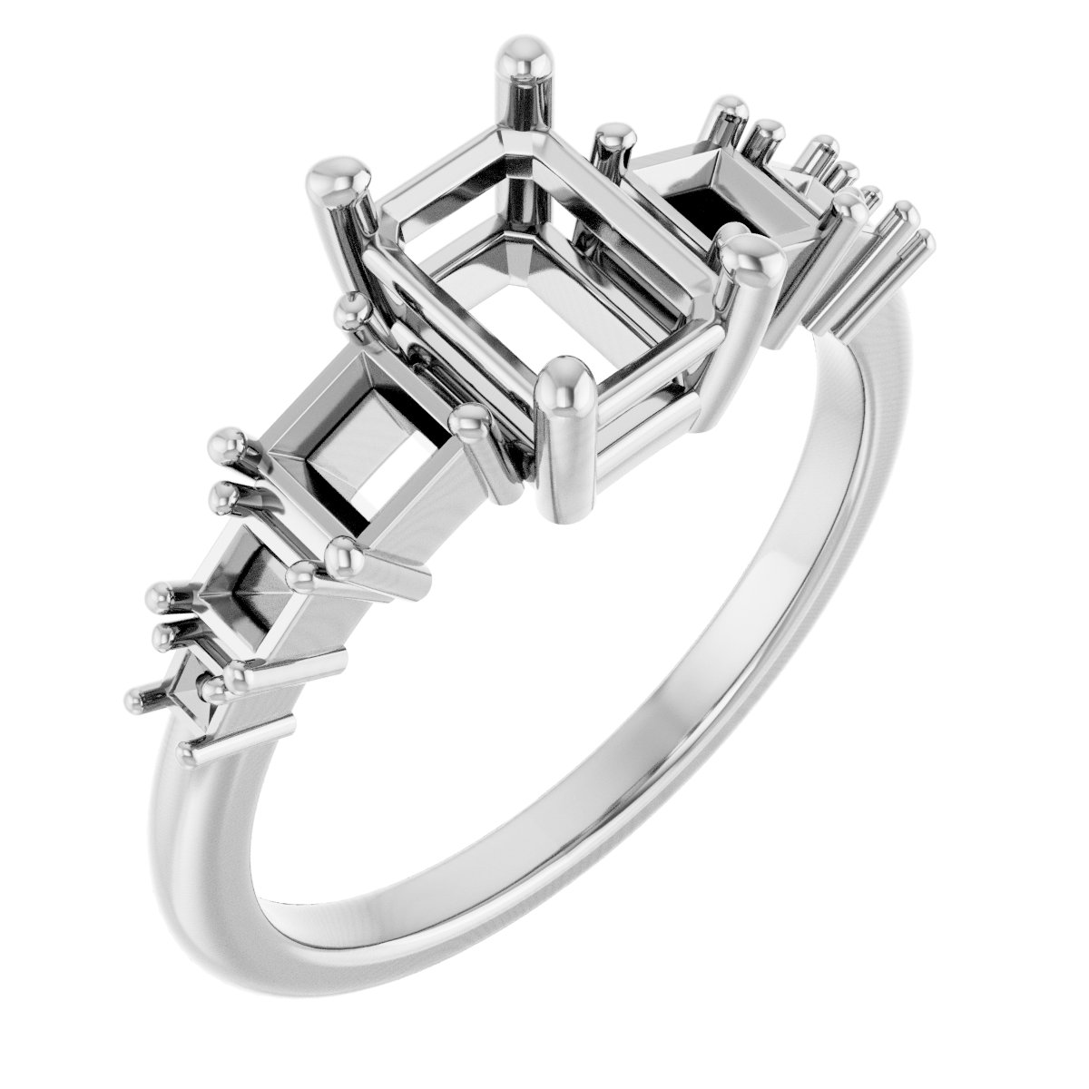Accented Engagement Ring