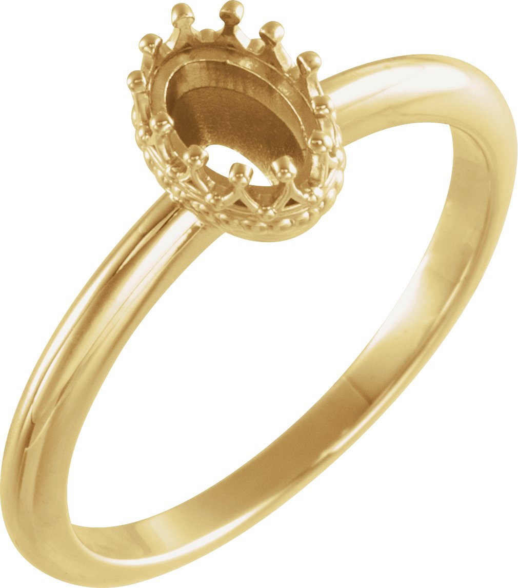 Crown Cabochon Ring