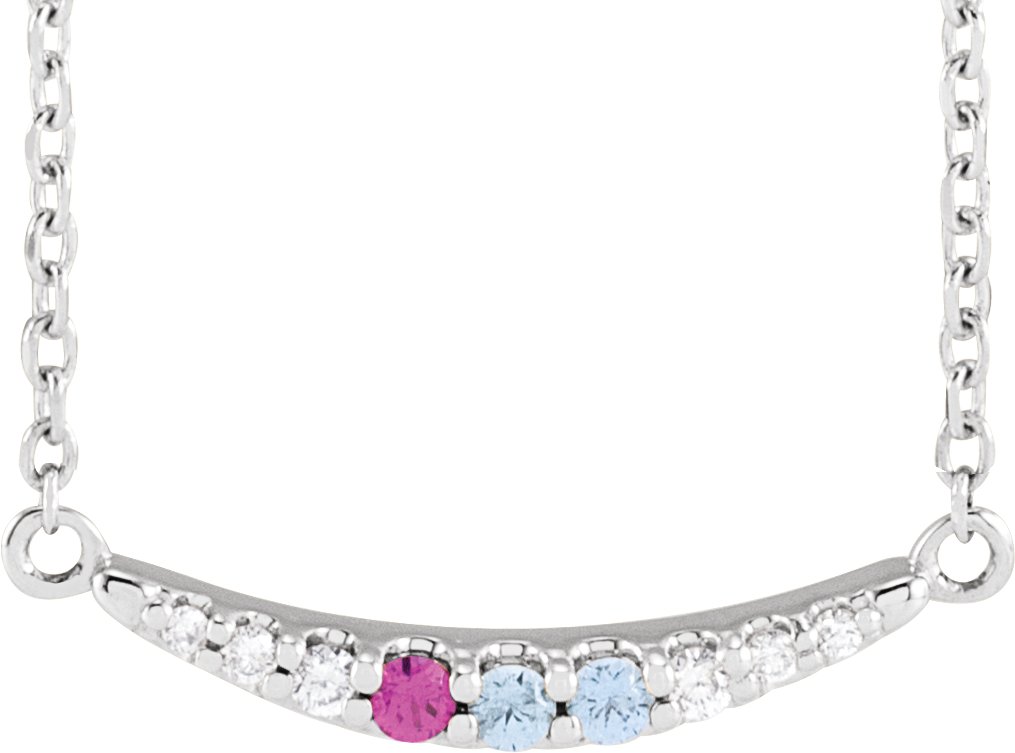 Family Bar Necklace or Center