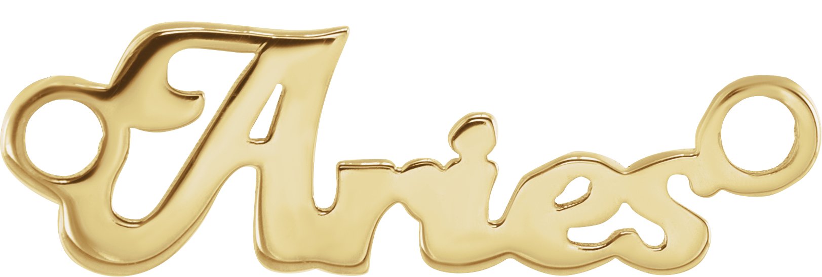18K Yellow Aries Necklace Center