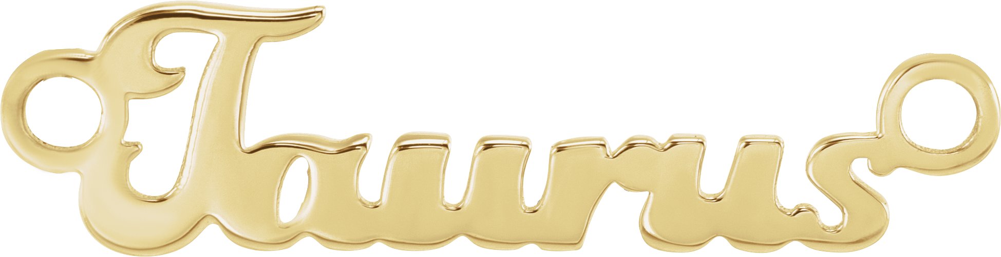 18K Yellow Taurus Necklace Center