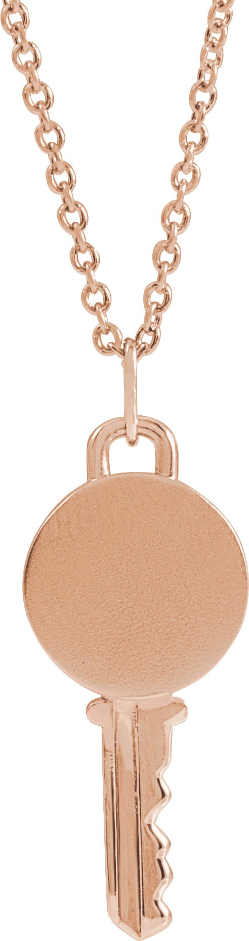 Engravable Key Necklace or Pendant