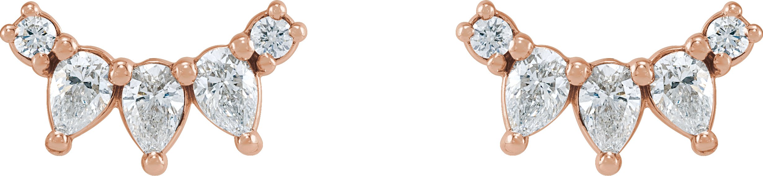 Alternative view of Curved Bar Earrings