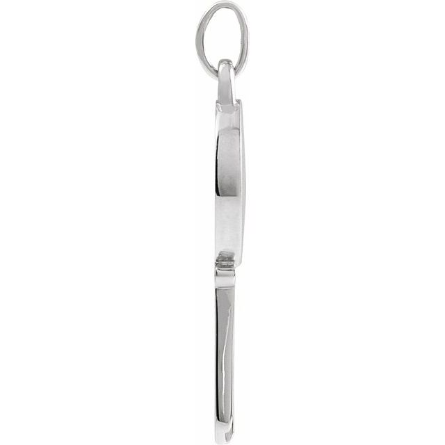 Sterling Silver Engravable Key Pendant