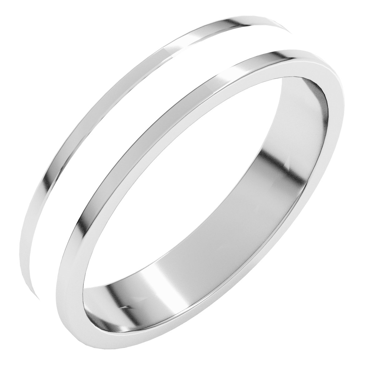 Stepped-Edge Inlay Flat Band