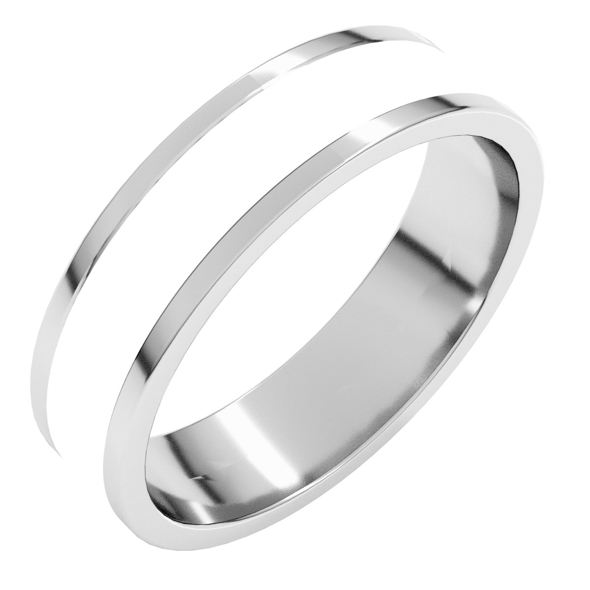 Stepped-Edge Inlay Flat Band