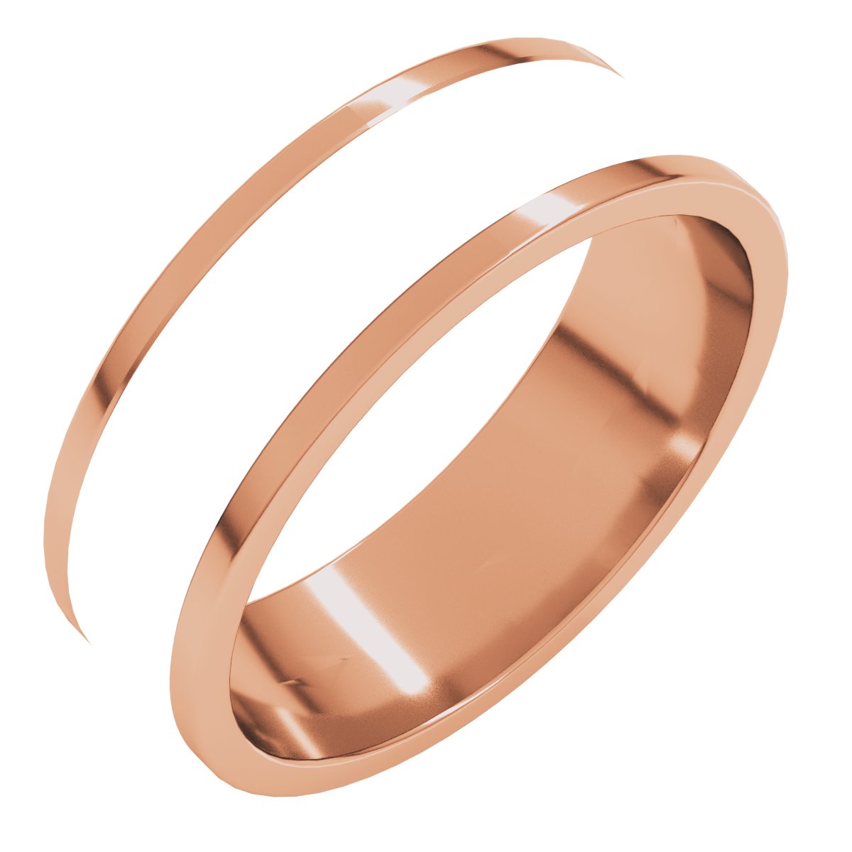 Stepped-Edge Inlay Flat Band