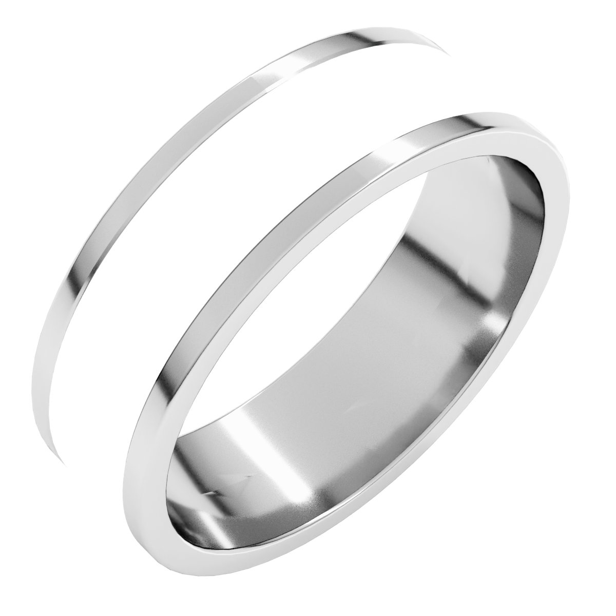 Stepped-Edge Inlay Flat Band