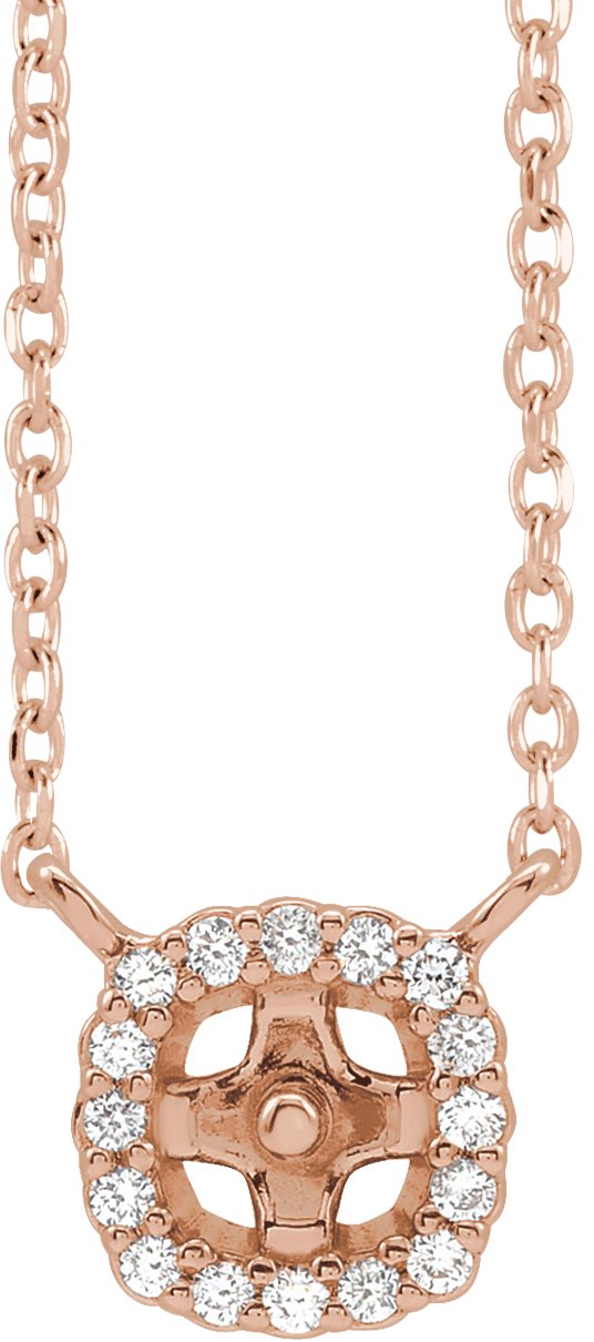 Halo-Style Pearl Necklace or Center